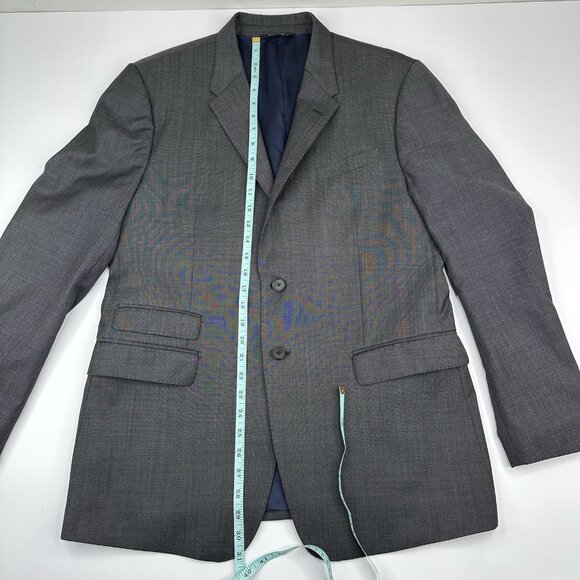 Paul Smith Men's Gray The Byard Mini Check Slim Two Button Suit‎ Coat 42R/C41.25 - Picture 10 of 13